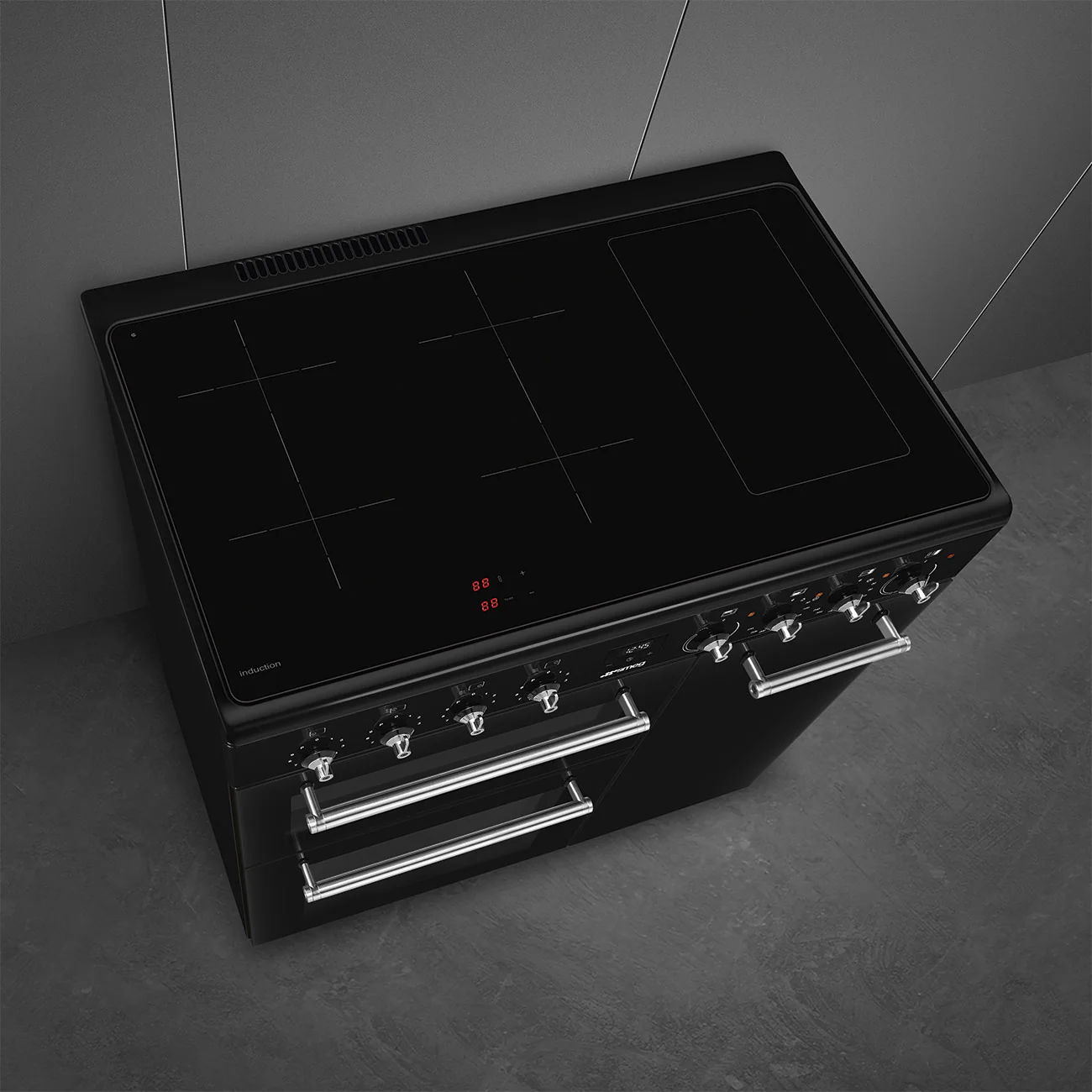 Smeg 90x60 cm Concert Classic Full Electric Cooker with Induction Hob - Black | SMG CX93IMBL - Image 5