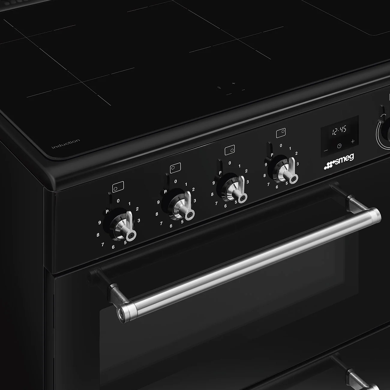 Smeg 90x60 cm Concert Classic Full Electric Cooker with Induction Hob - Black | SMG CX93IMBL - Image 6