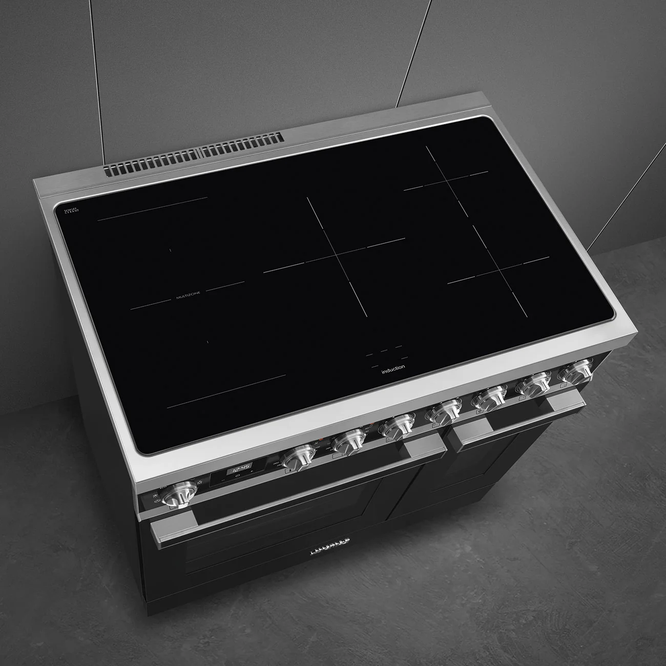 Smeg 90x60 cm Portofino Full Electric Cooker with Induction Hob - Black | SMG CPF92IMBL - Image 5