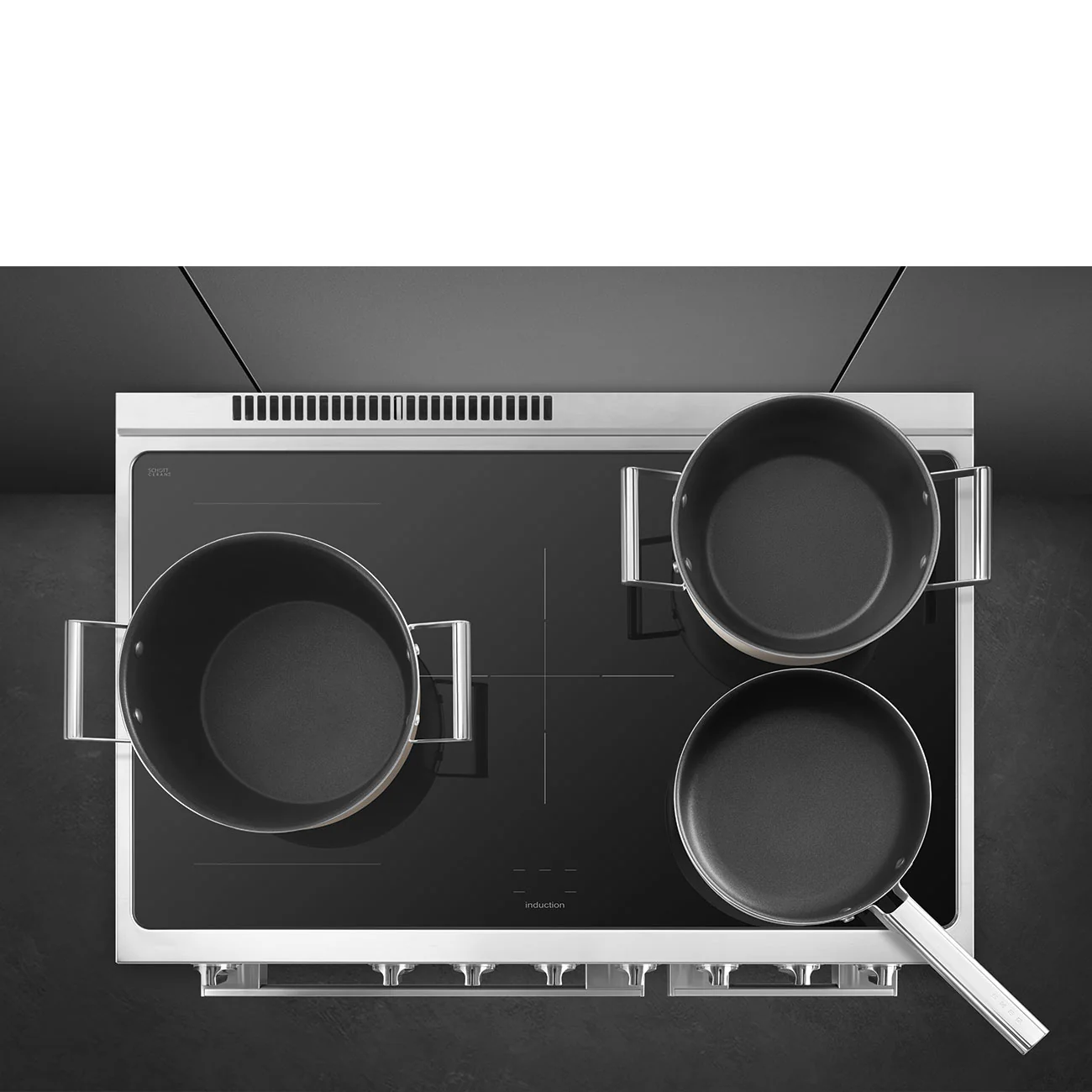 Smeg 90x60 cm Portofino Full Electric Cooker with Induction Hob - Black | SMG CPF92IMBL - Image 8