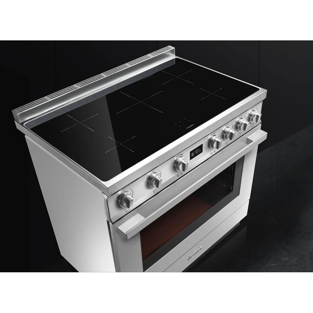 Smeg 90x60 cm Portofino Full Electric Cooker with Induction Hob - Stainless Steel | SMG CPF9IPX - Image 2