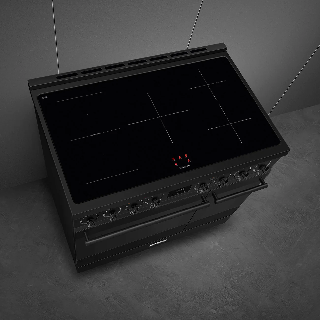 Smeg 90x60 cm Symphony Classic Full Electric Cooker with Induction Hob - Matte Black | SMG C92IPN2 - Image 6