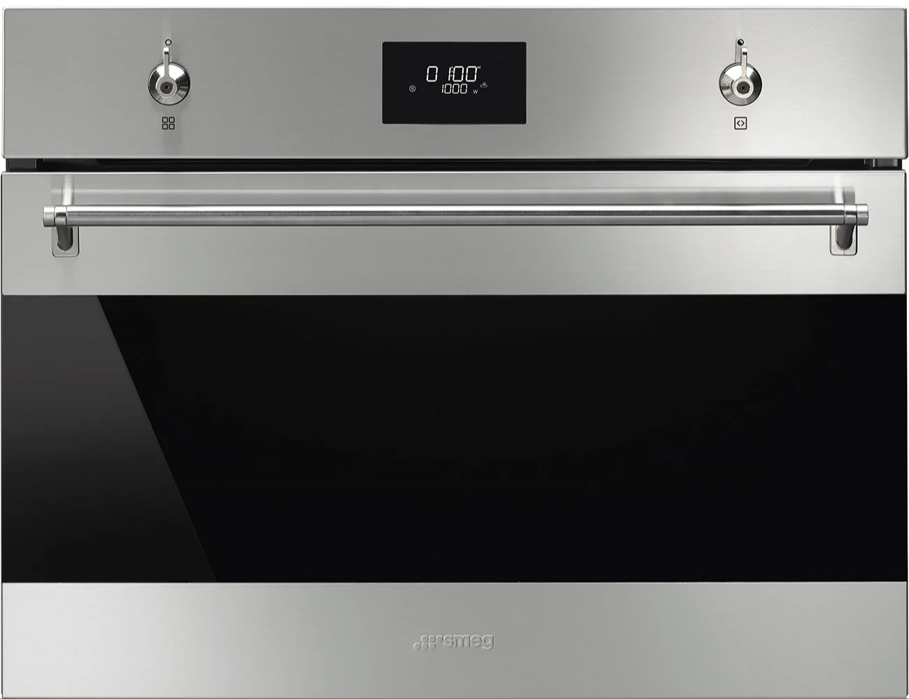 Smeg Classic 45cm Compact Built-In Oven & Micro combi Microwave - Stainless steel | SMG SO4301M1X