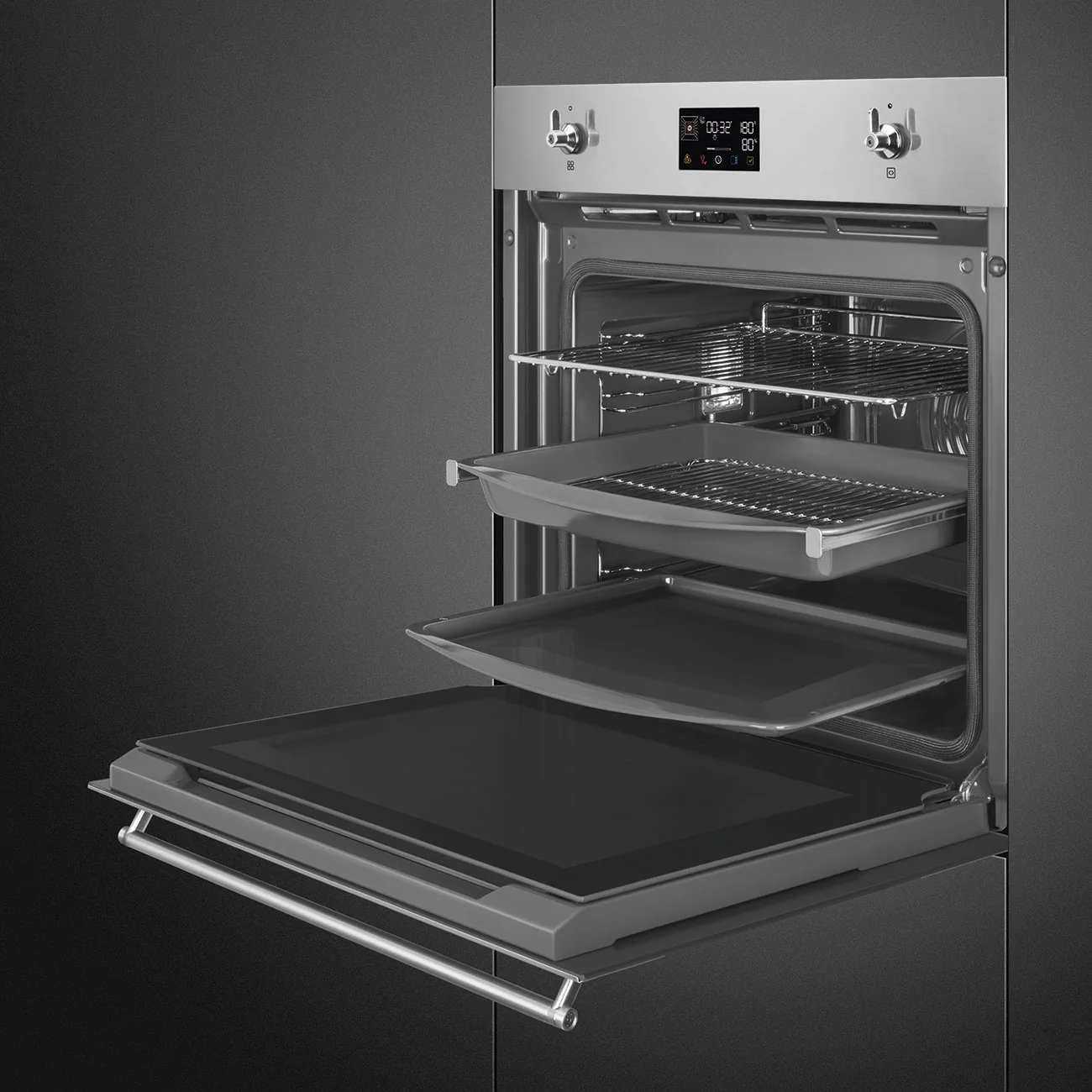 Smeg Classic 60cm Built-In SteamOne Single Oven, Combi Steam, Pyrolytic - Stainless steel | SMG SOP6302S2PX - Image 5