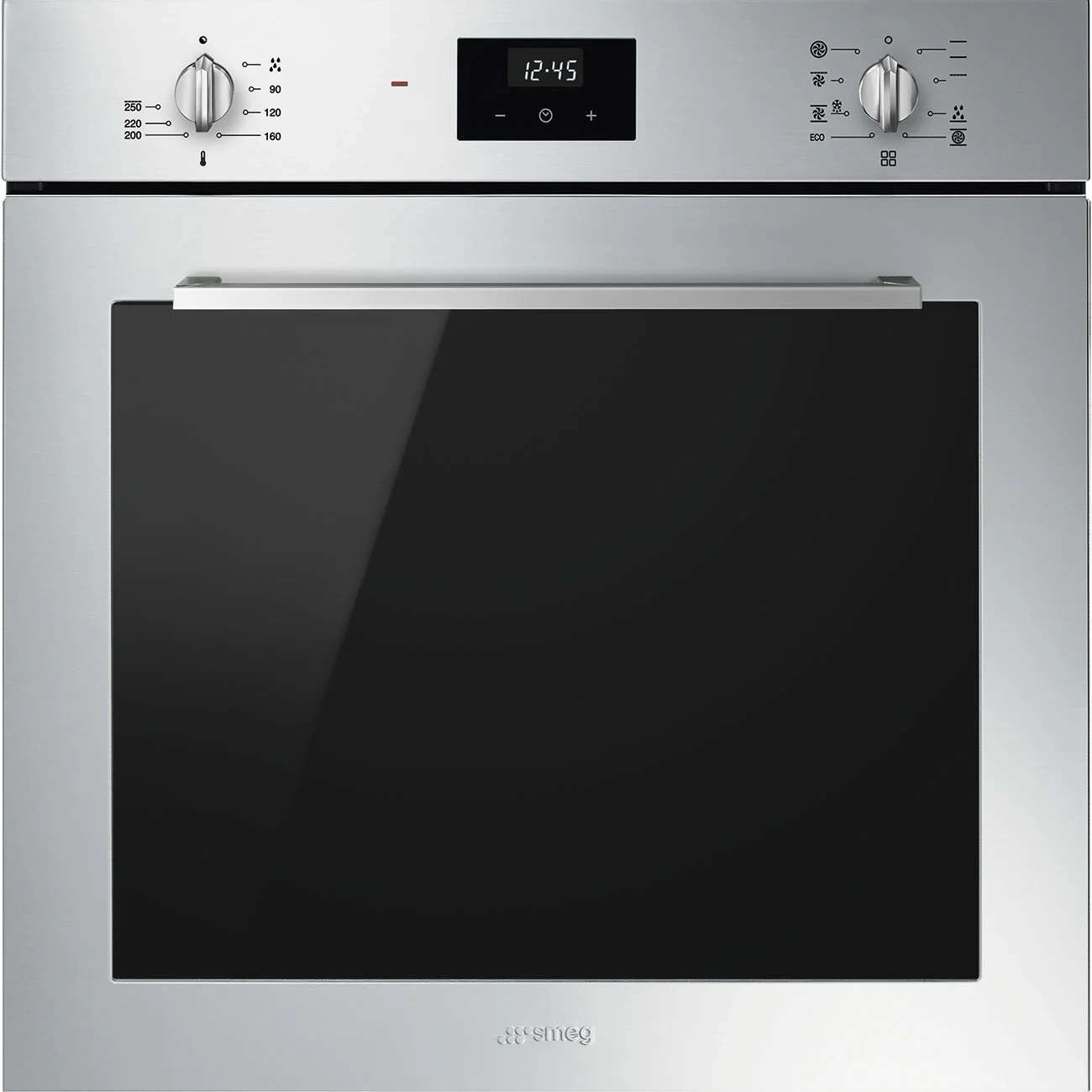 Smeg Cucina 60cm Built-In Single Oven, Thermo-ventilated, Vapor Clean - Stainless steel | SMG SF6400TVX