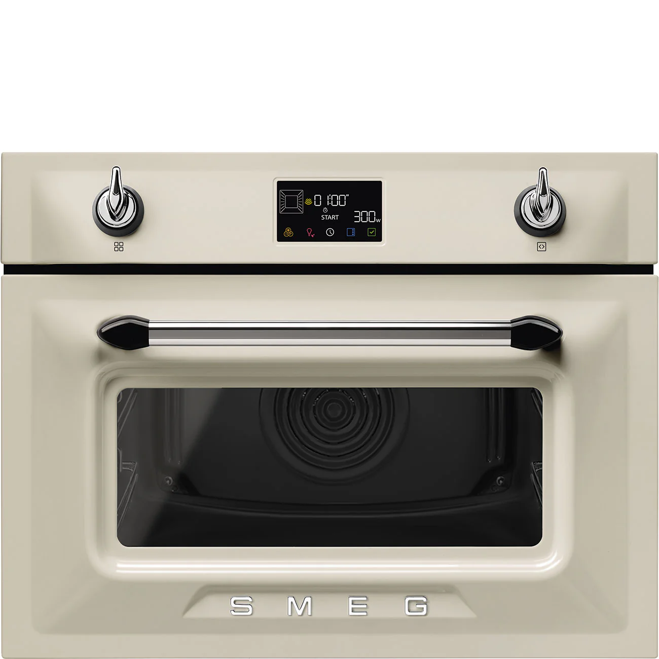 Smeg Victoria 45cm Compact Built-In Oven & Micro combi Microwave - Cream | SMG SO4902M1P