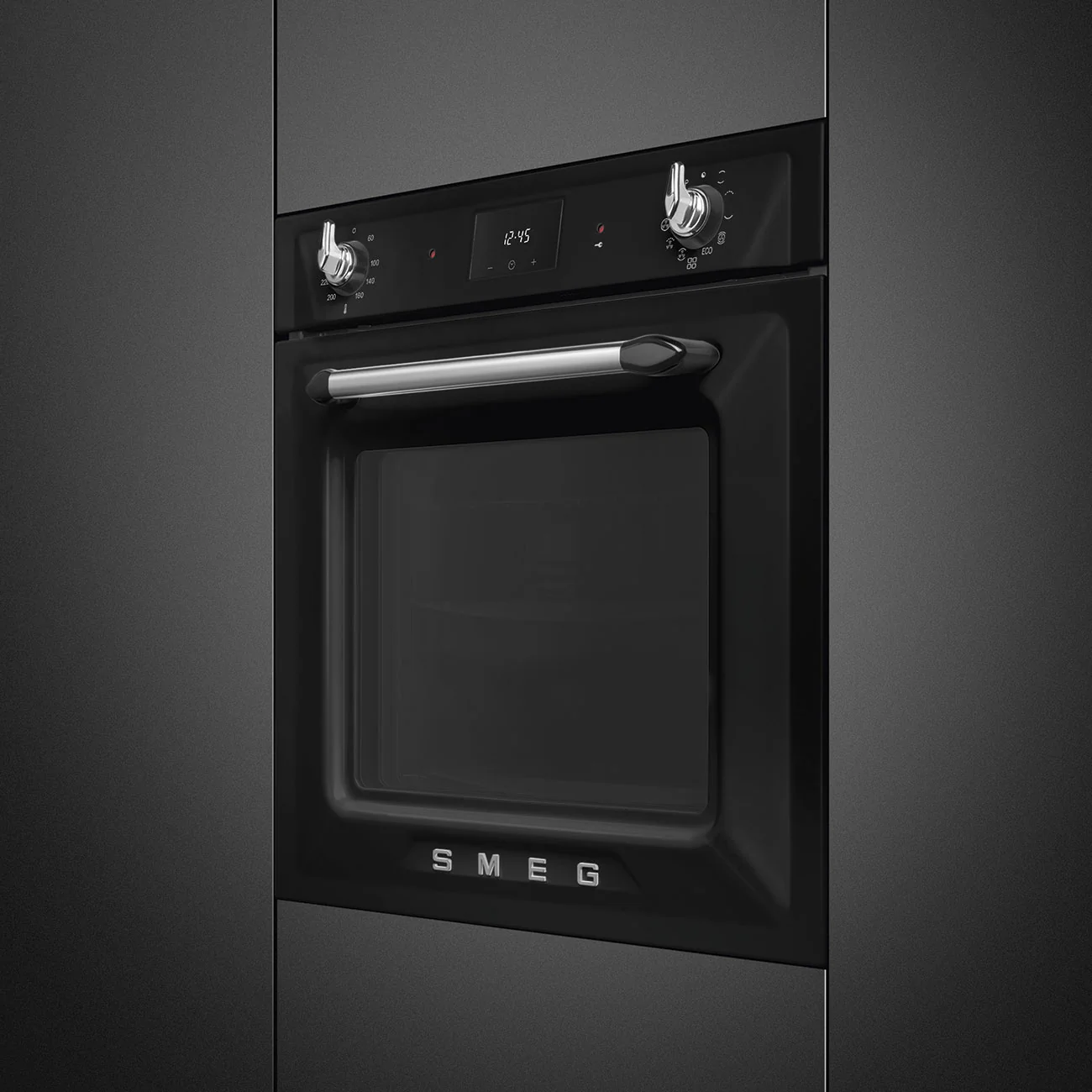 Smeg Victoria 60cm Built-In Traditional Pyro Single Oven - Black | SMG SOP6900TN - Image 2