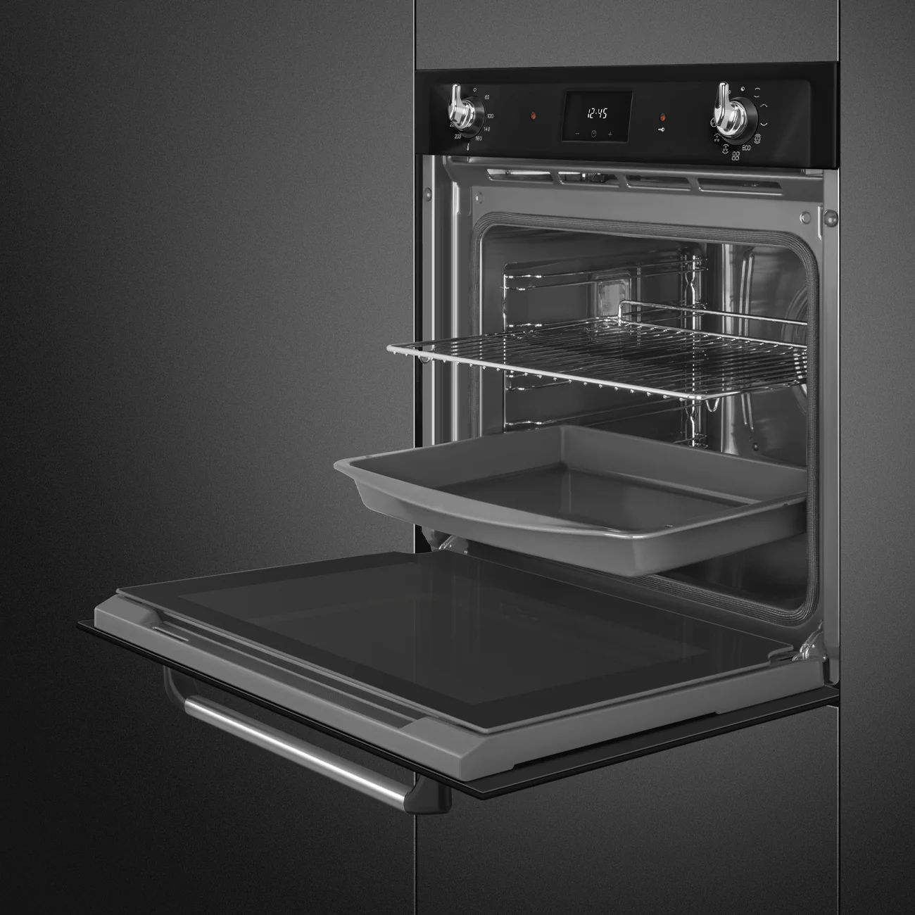 Smeg Victoria 60cm Built-In Traditional Pyro Single Oven - Black | SMG SOP6900TN - Image 5