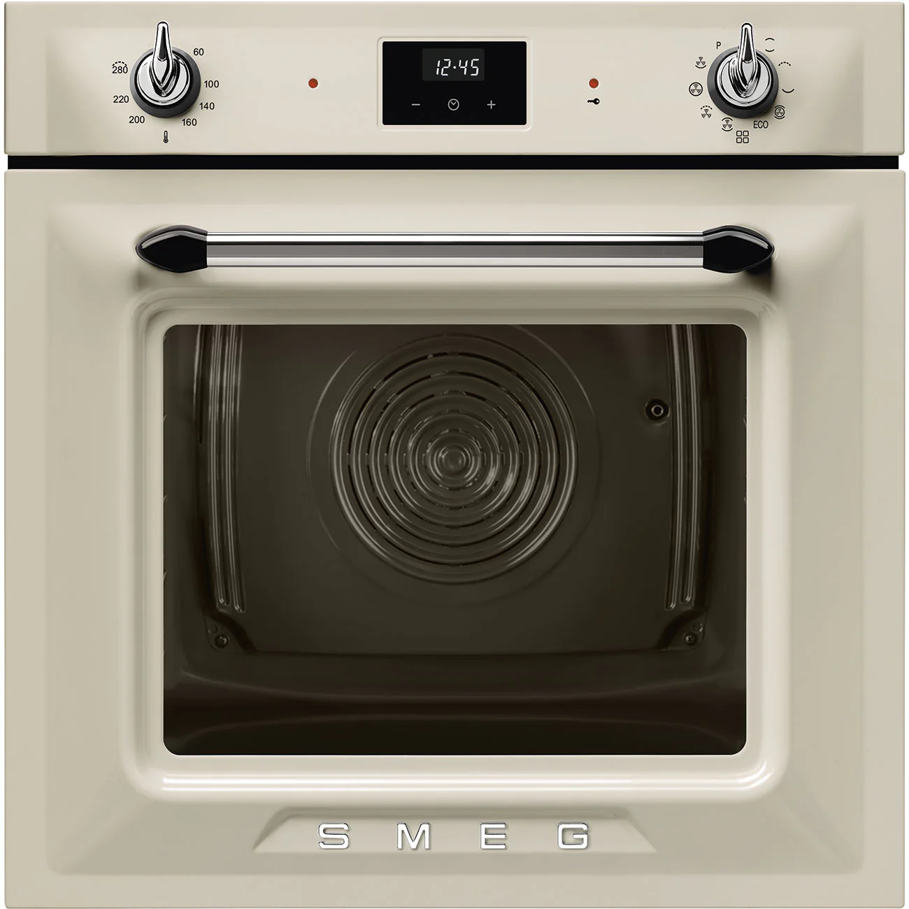 Smeg Victoria 60cm Built-In Traditional Pyro Single Oven - Cream || SOP6900TP