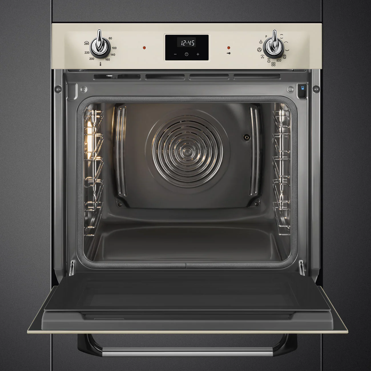 Smeg Victoria 60cm Built-In Traditional Pyro Single Oven - Cream || SOP6900TP - Image 4