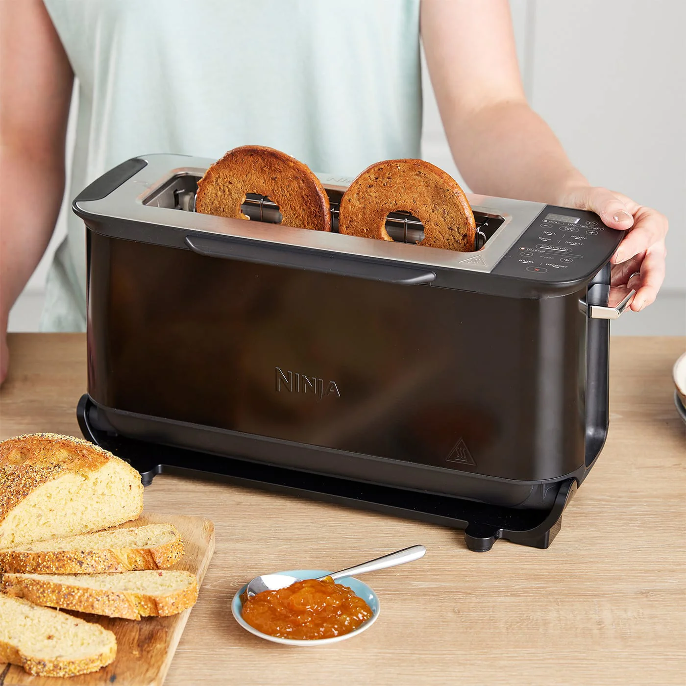 NINJA FOODI 3-IN-1 Toaster, Grill & Panini Press - Black | ST200UK - Image 5