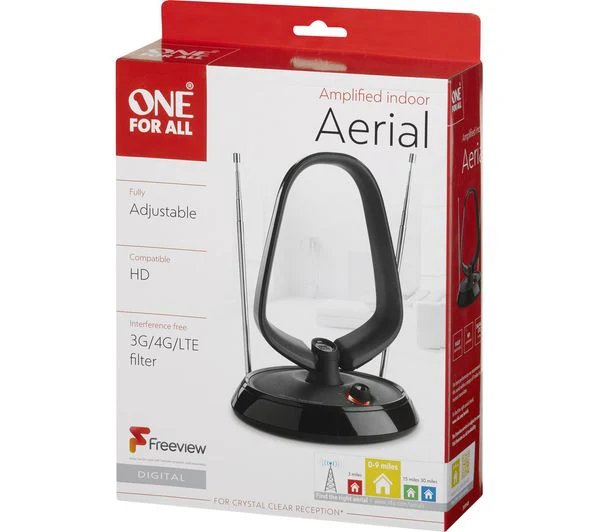 ONE FOR ALL Digital Indoor Amplified Antenna - Black | SV9143-5G - Image 6