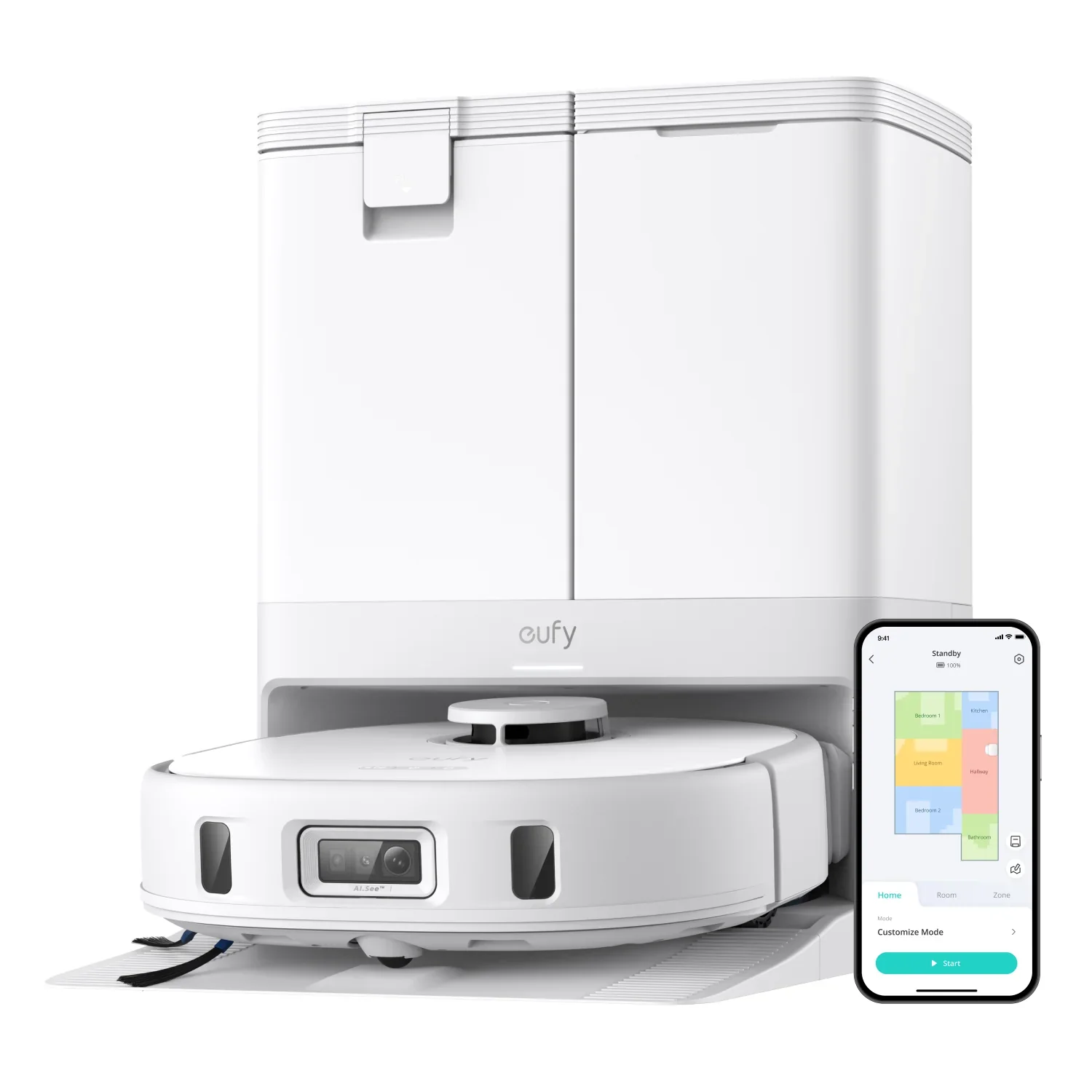 Eufy X10 Pro Omni Robot Vacuum Ultimate Bundle - White | T2351221 - Image 3