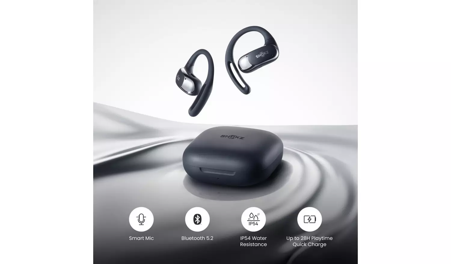 Shokz OpenFit Air In-Ear True Wireless Earbuds - Black || T511BK - Image 7