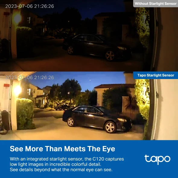 TP Link TAPOC120 Indoor/Outdoor Wi-Fi Home CAMERA || TAPO C120 - Image 6