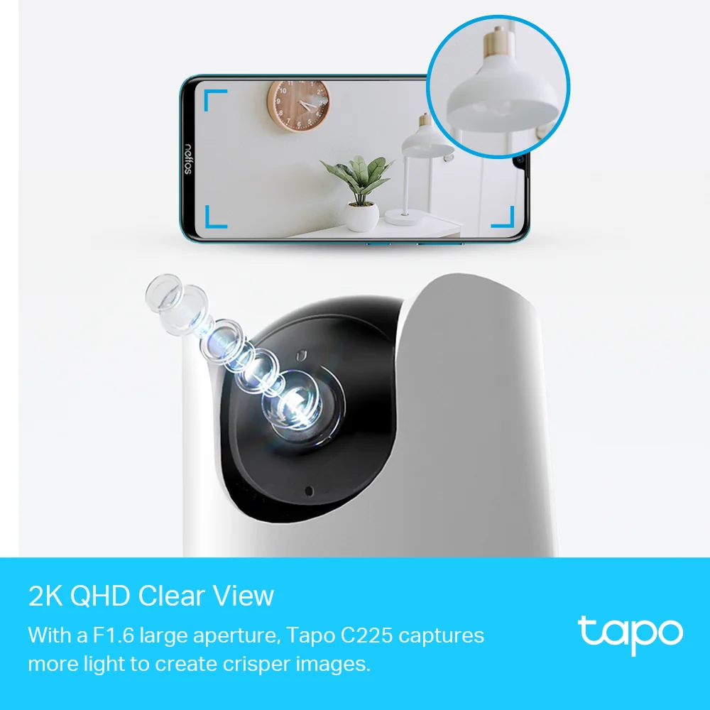 TP-Link Tapo C225 Pan/Tilt AI Home Security Wi-Fi Camera | TAPO C225 - Image 3
