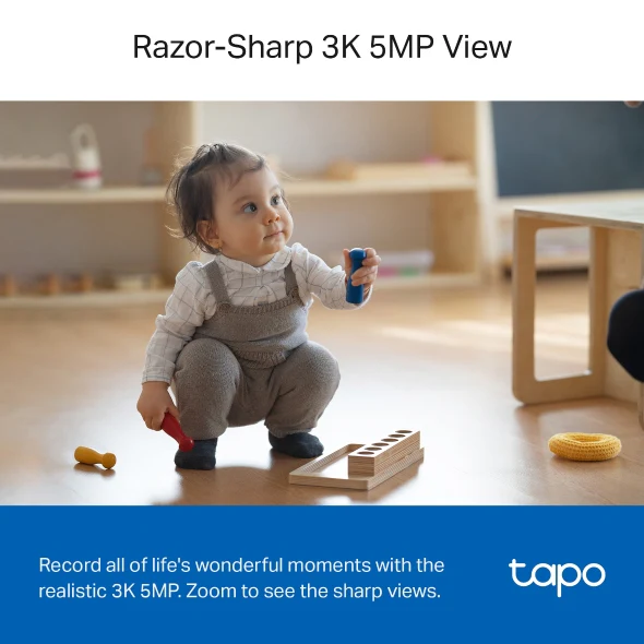 TAPO Pan/Tilt AI Home Security Wi-Fi Camera - White | TAPO C230 - Image 4