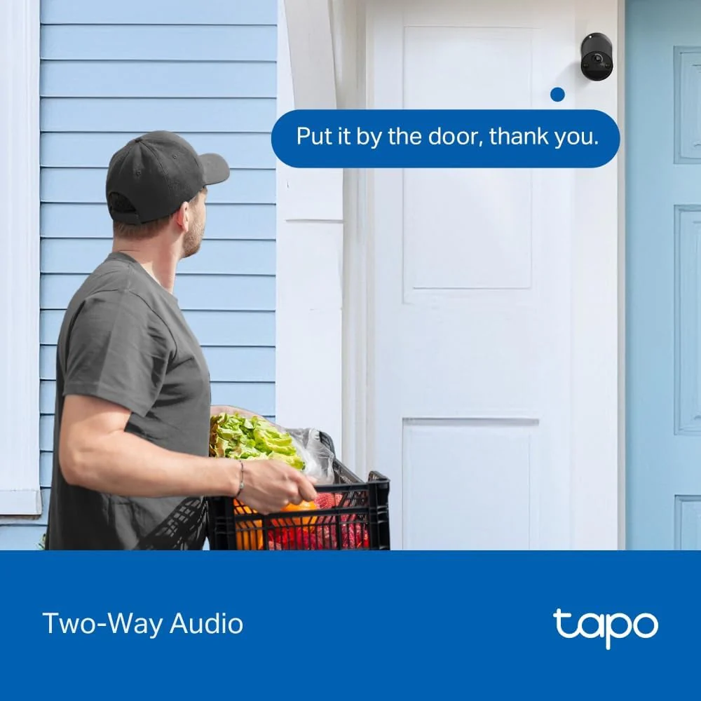 TAPO Smart Wire-Free Indoor/Outdoor Security Camera - Black | Tapo C411 - Image 3