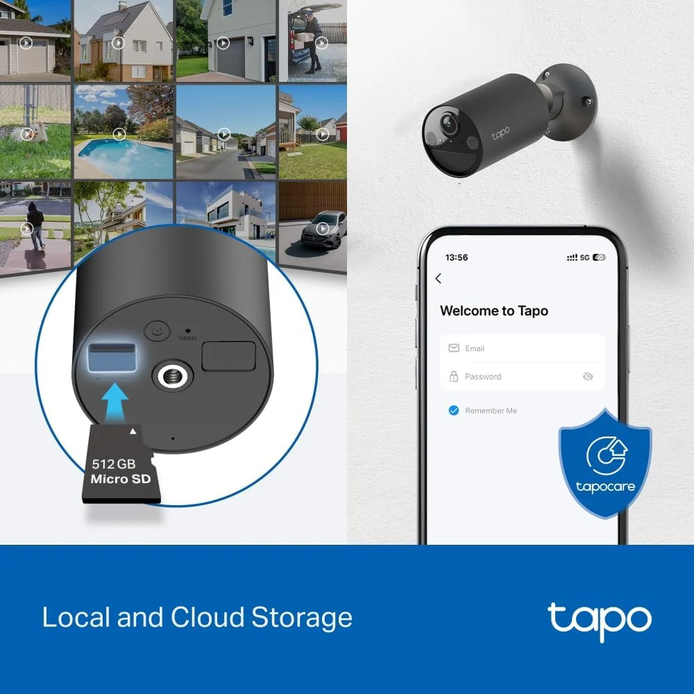 TAPO Smart Wire-Free Indoor/Outdoor Security Camera - Black | Tapo C411 - Image 5