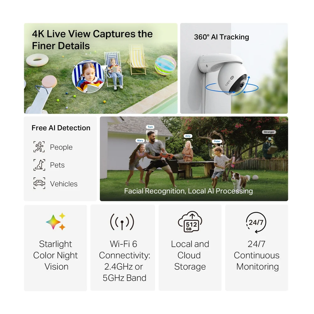 TAPO Outdoor Pan/Tilt Security Wi-Fi Camera | TAPO C560WS - Image 2