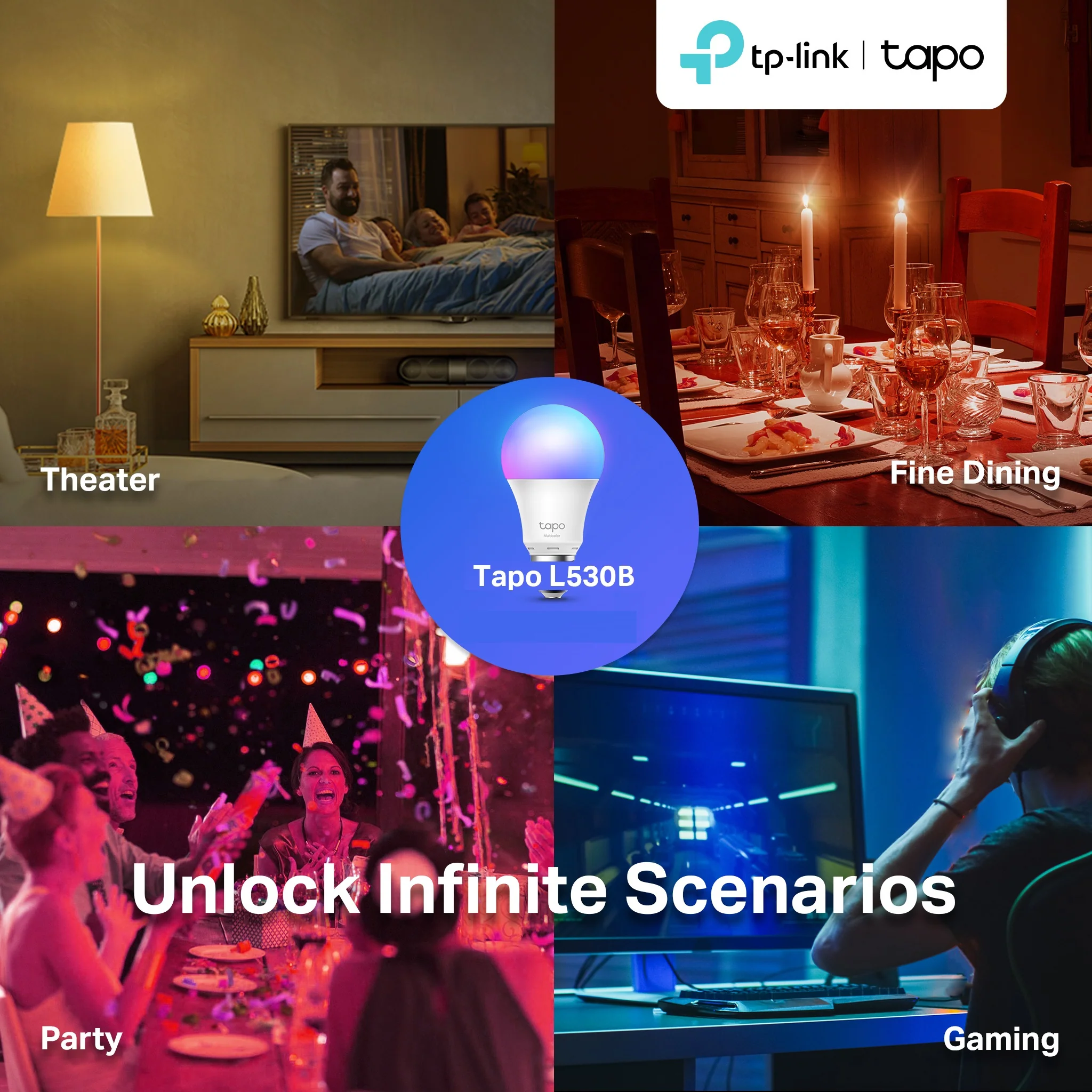 TP-LINK Tapo Smart Multicolour Bulb Bayonet | TAPO L530B - Image 8