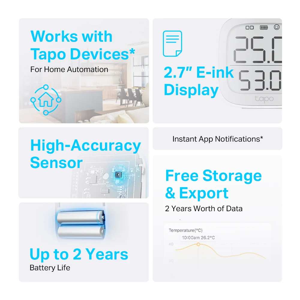 Tp-Link Tapo T315 Smart Temperature and Humidity Monitor | TAPO T315 - Image 3