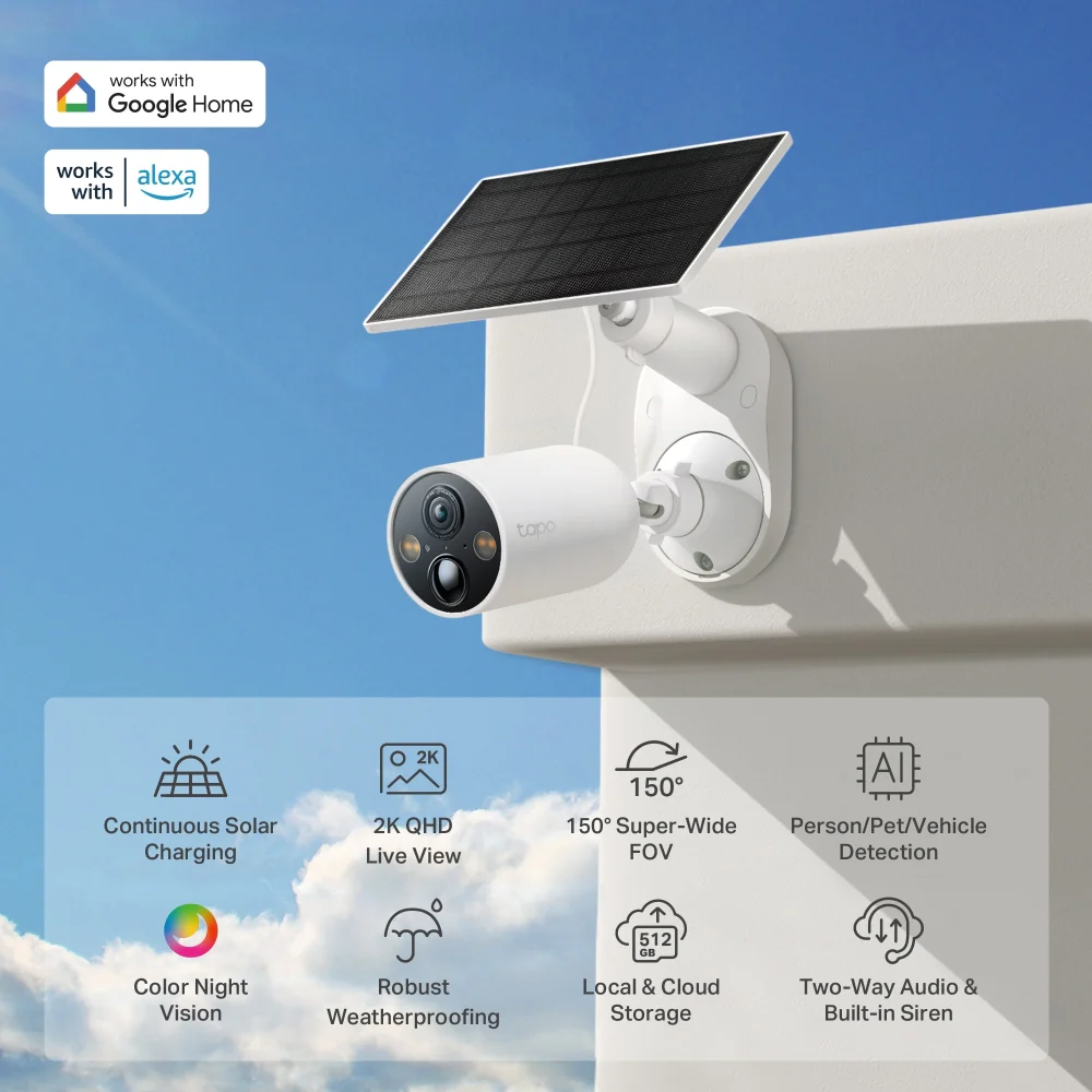 Solar-Powered Security Camera Kit | TAPOC425KIT - Image 2