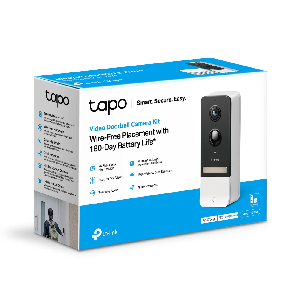 Tapo Doorbell Smart Video Camera Kit Inc Hub | TAPOD230S1 TP-LINK - Image 13