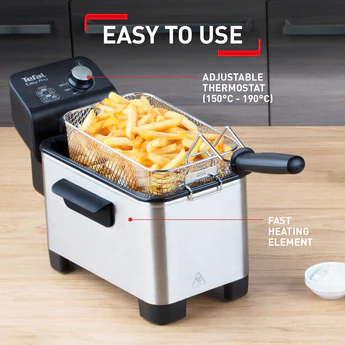 Tefal Easy Pro Semi-Professional Deep Fryer, Grey and Black, 1kg, 4 portions | FR333040 - Image 3