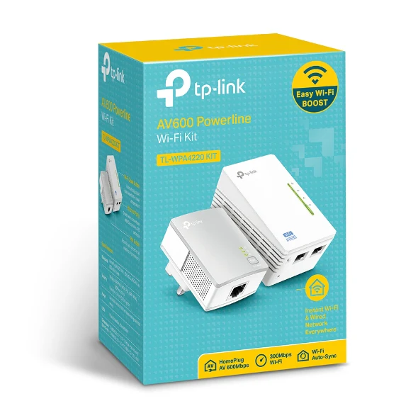 TP-LINK PowerLine network adapter 300 Mbit/s Ethernet LAN Wi-Fi White | TL-WPA4220KIT - Image 3