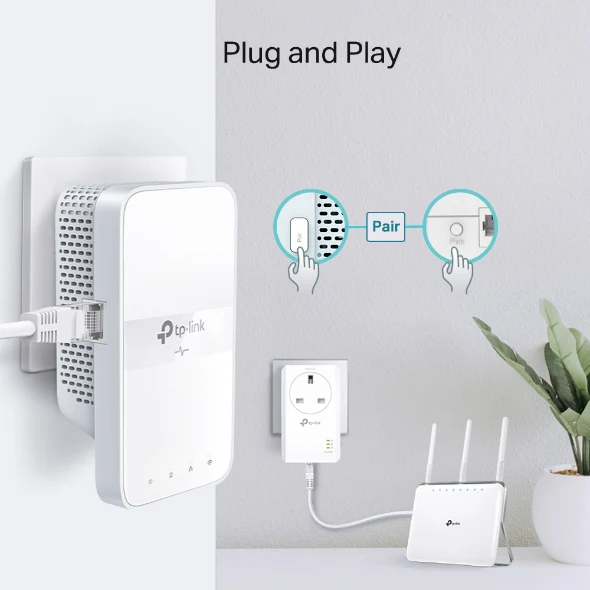 TP-LINK AV1000 Powerline Wi-Fi Extender - White | TL-WPA7617 - Image 4
