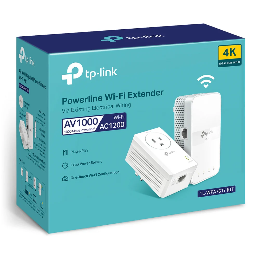 TP-LINK AV1000 Gigabit Passthrough Powerline Wi-Fi Kit | TL-WPA7617KIT - Image 9