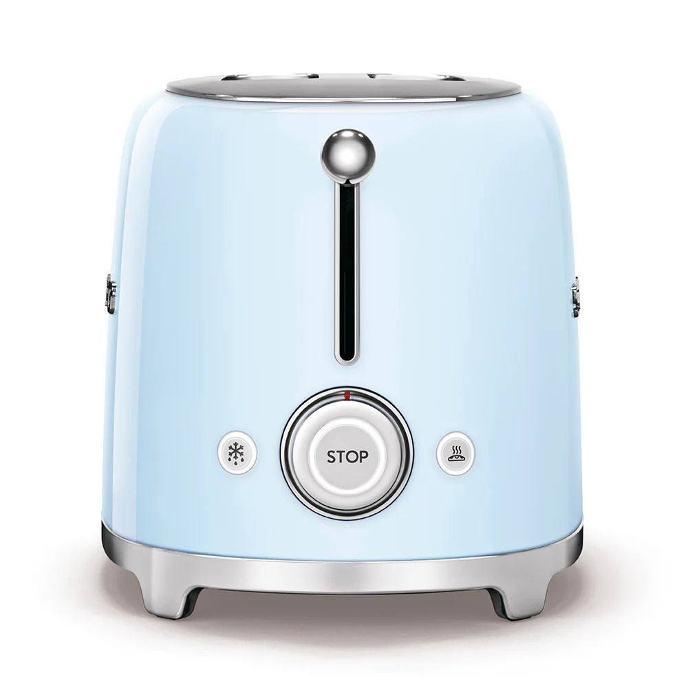 SMEG 50's Style 2 Slice, 2 Slot Toaster Gloss - Pastel Blue | TSF01PBUK - Image 4