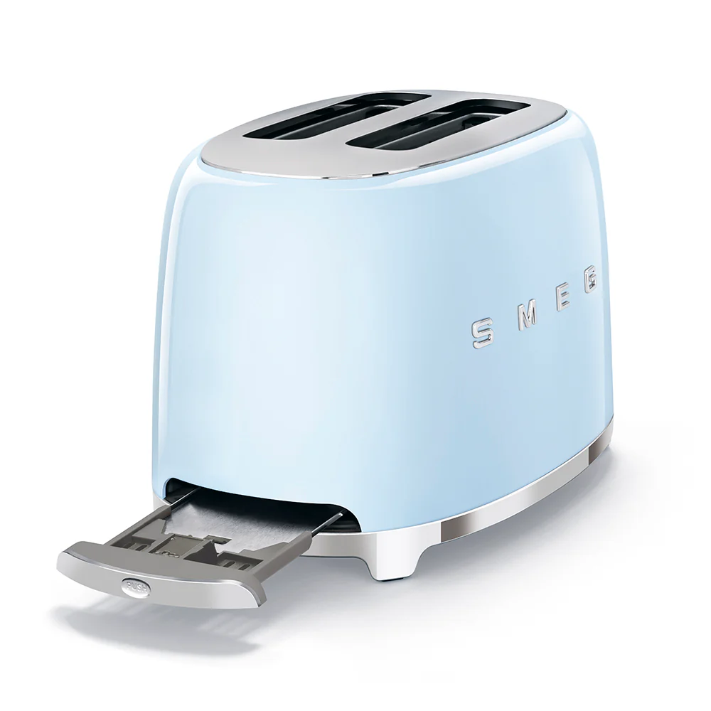 SMEG 50's Style 2 Slice, 2 Slot Toaster Gloss - Pastel Blue | TSF01PBUK - Image 5