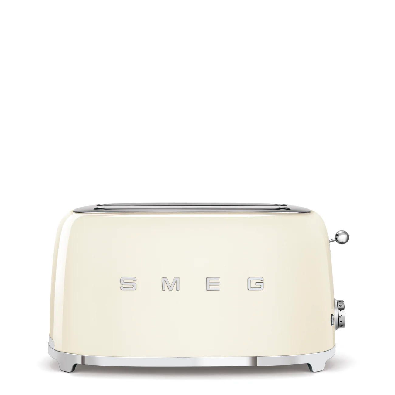 Smeg 50's Style 4 Slice 2 Long Slot Toaster - Gloss Cream | TSF02CRUK