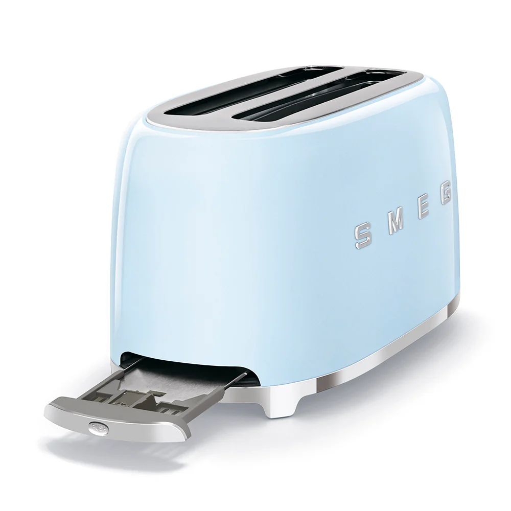 Smeg 50's Style 4 Slice 2 Long Slot Toaster - Gloss Pastel Blue | TSF02PBUK - Image 4