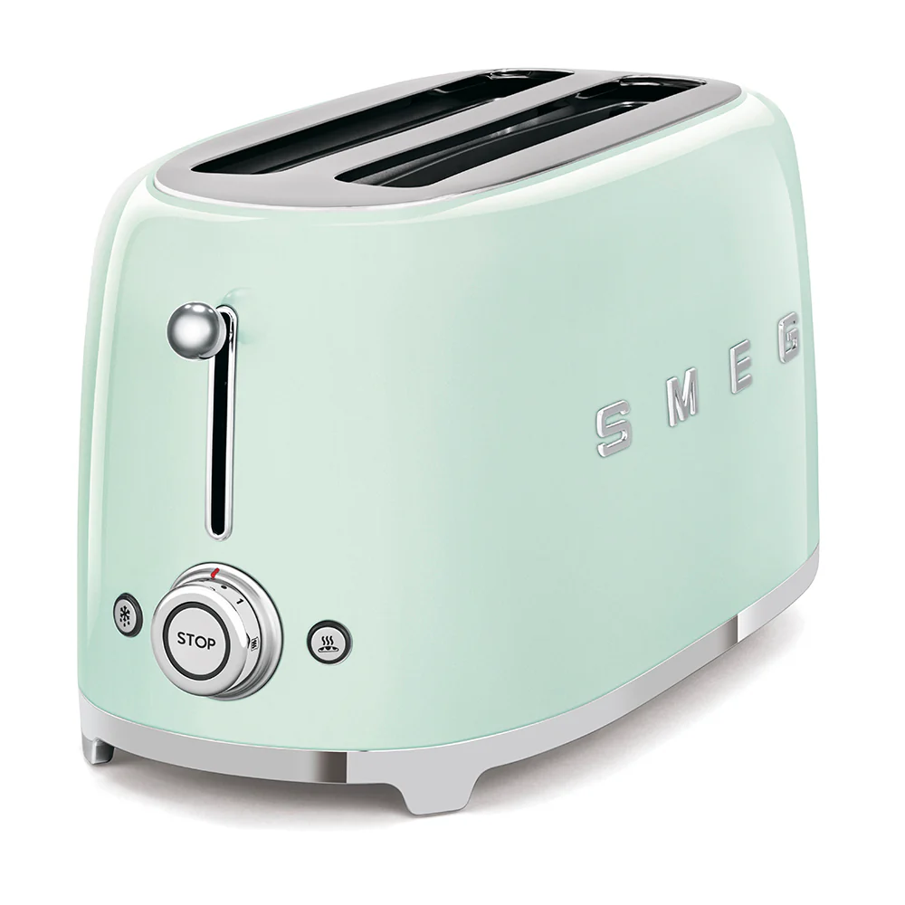 Smeg 50's Style 4 Slice 2 Long Slot Toaster - Gloss Pastel Green | TSF02PGUK - Image 3