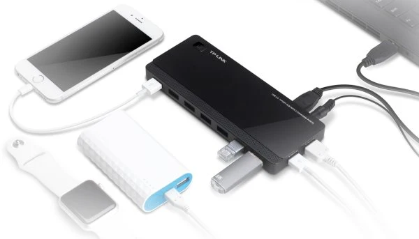 TP-Link USB3.0 7 PORT HUB +2 2.4A PORT SMART CHARG || UH720 - Image 4