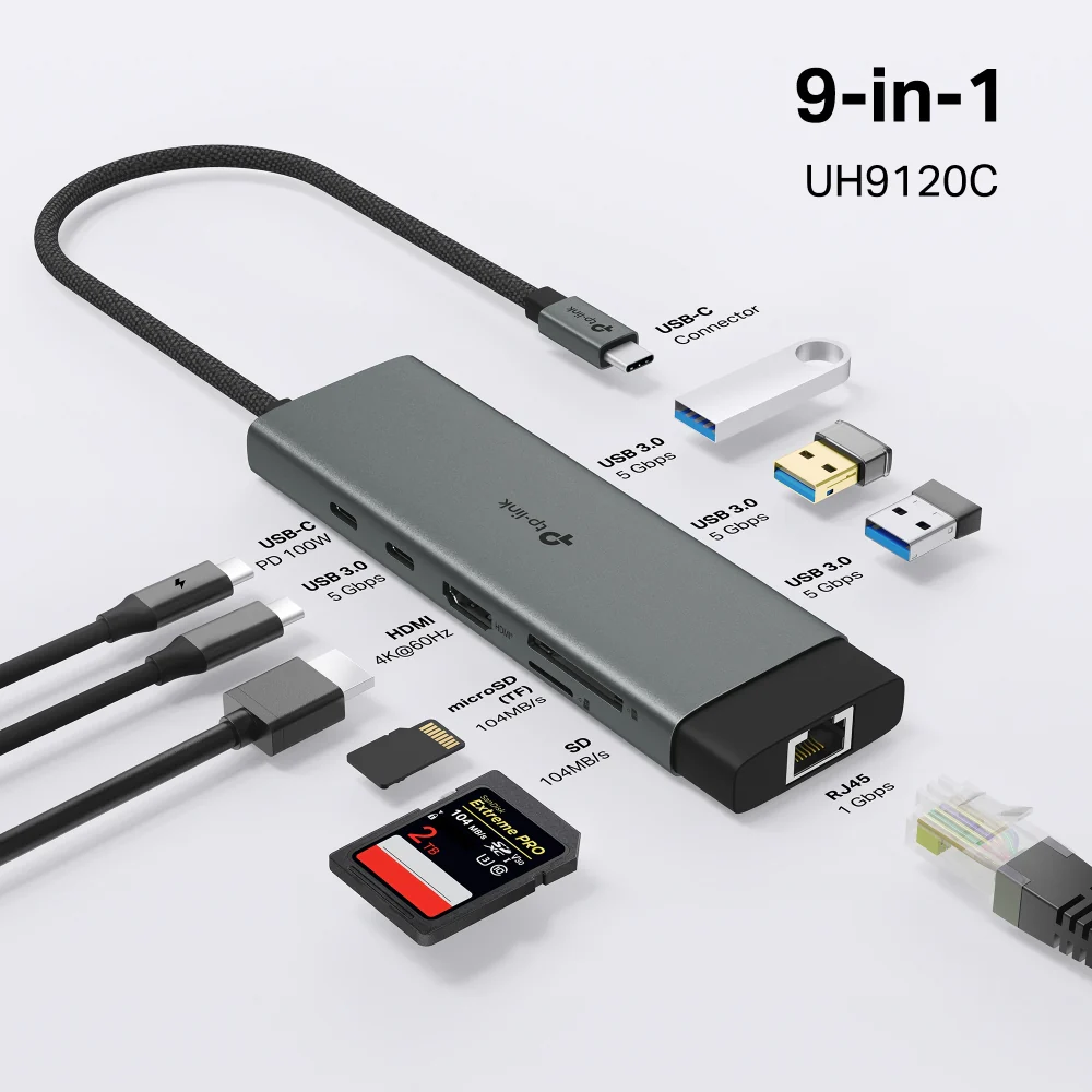 TP-Link 9 Port USB-C Hub | UH9120C - Image 3