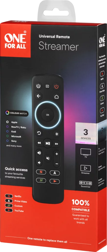 ONE FOR ALL Streaming Remote Control Up to 3 Devices | URC7935 - Image 7
