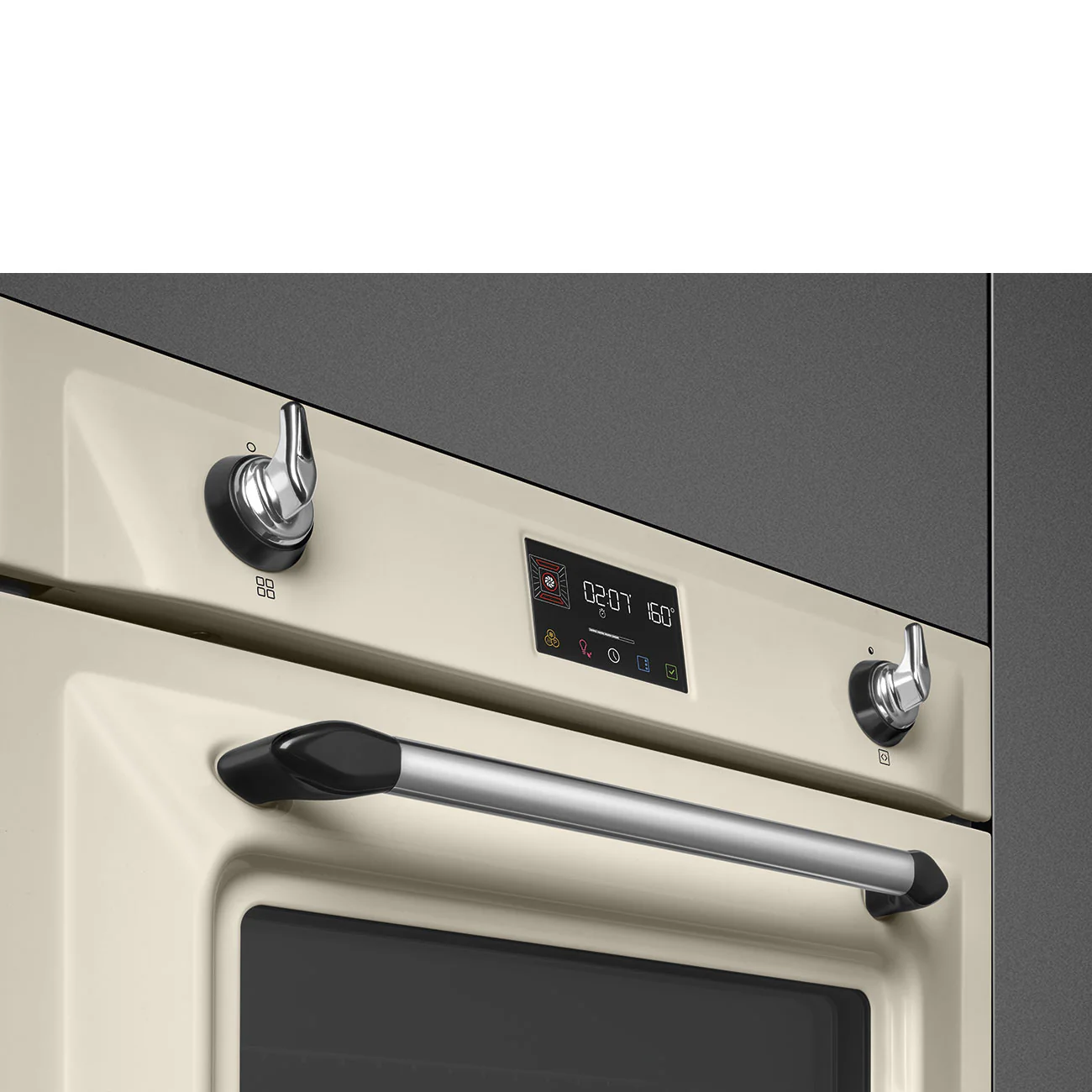 Smeg Victoria 60cm Built-In SteamOne Single Oven, Combi Steam, Pyrolytic - Cream | SMG SOP6902S2PP - Image 4