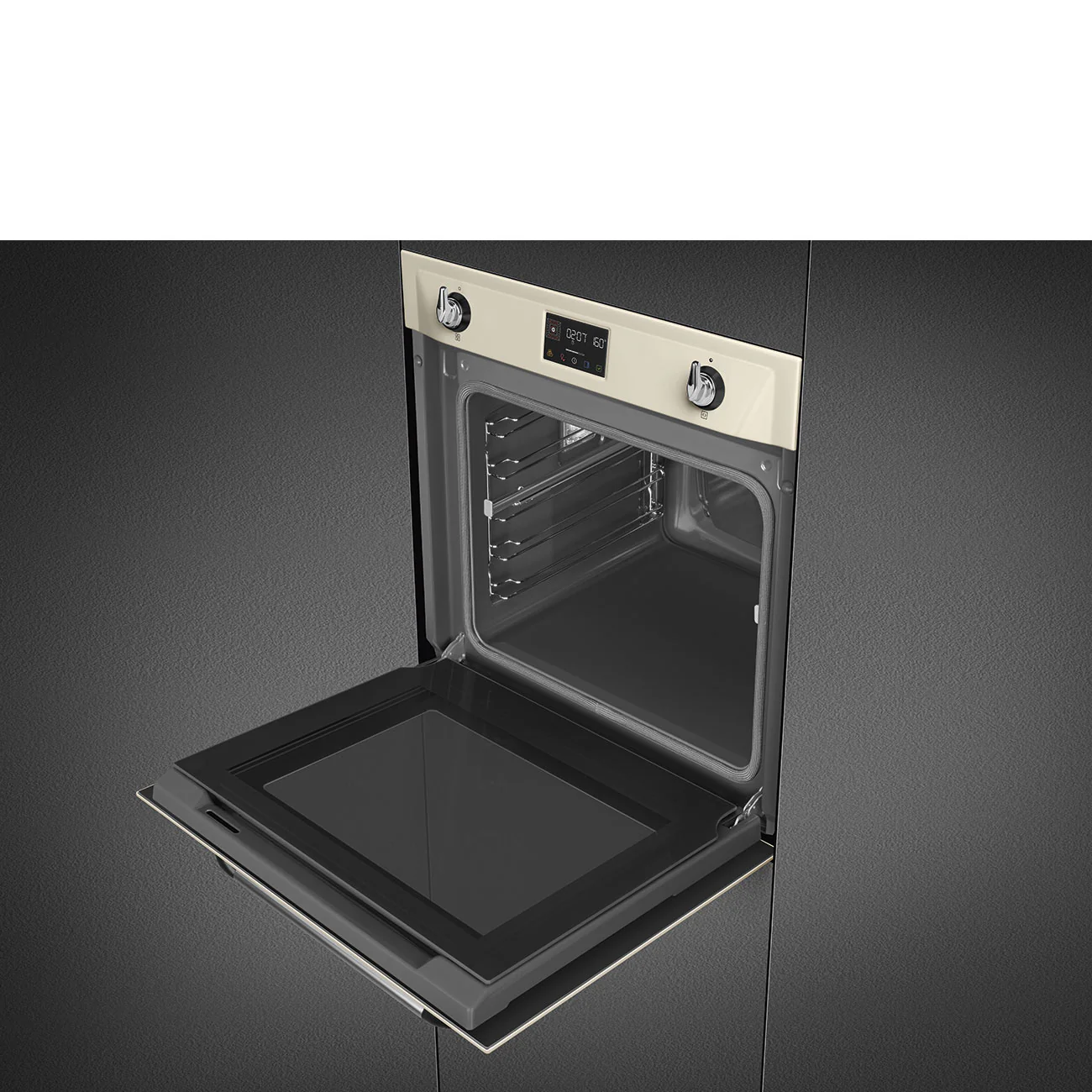 Smeg Victoria 60cm Built-In SteamOne Single Oven, Combi Steam, Pyrolytic - Cream | SMG SOP6902S2PP - Image 7