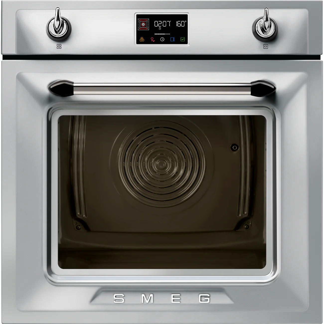 Smeg Victoria 60cm Built-In SteamOne Single Oven, Combi Steam, Pyrolytic - Stainless Steel | SMG SOP6902S2PX