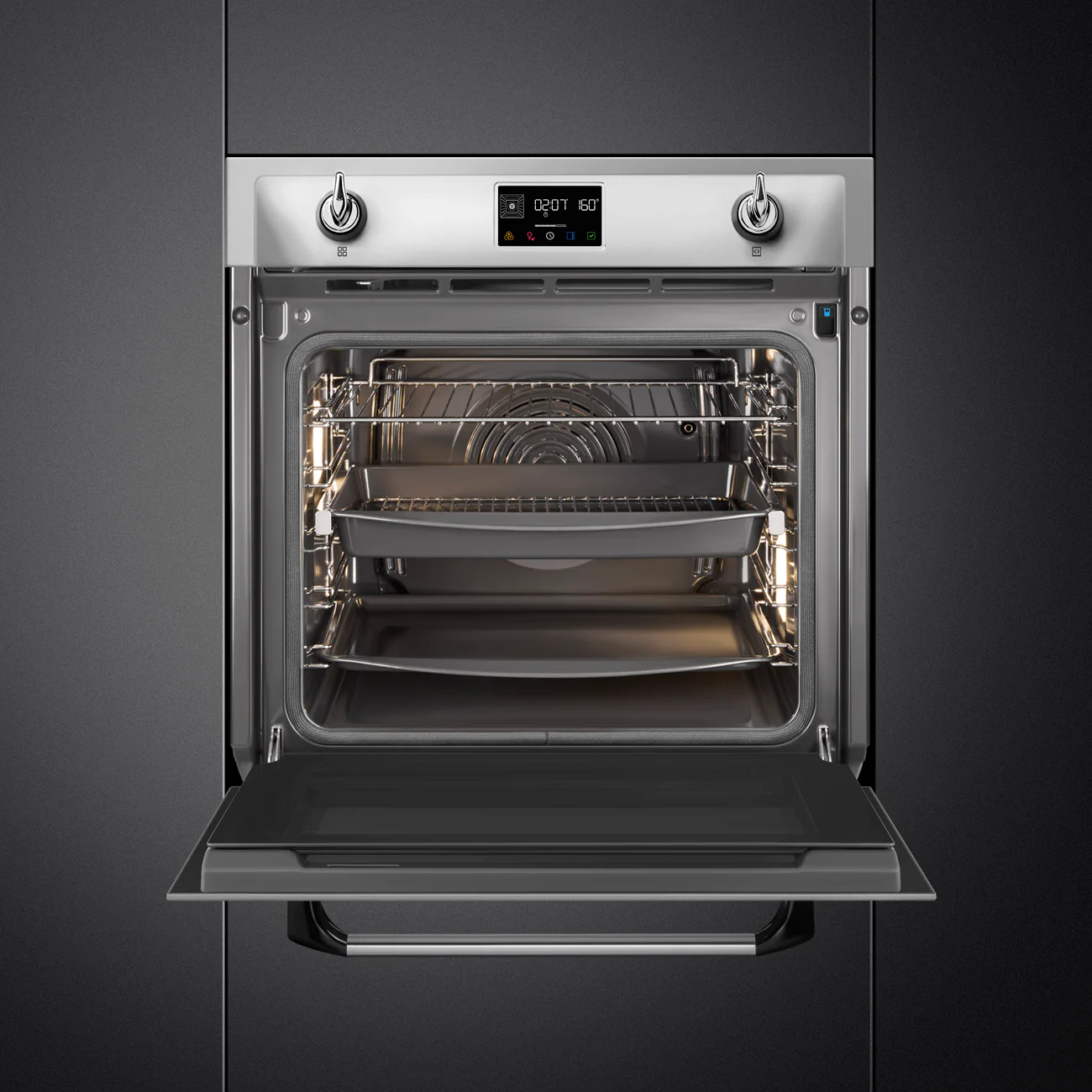 Smeg Victoria 60cm Built-In SteamOne Single Oven, Combi Steam, Pyrolytic - Stainless Steel | SMG SOP6902S2PX - Image 3