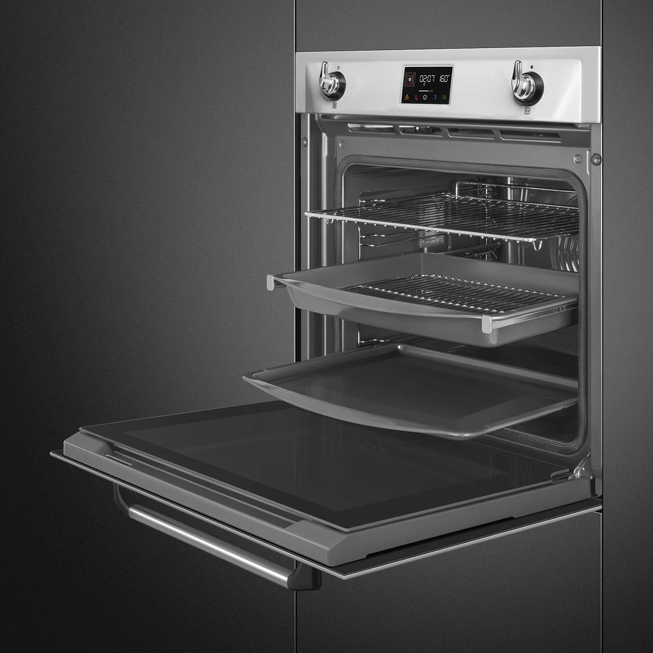 Smeg Victoria 60cm Built-In SteamOne Single Oven, Combi Steam, Pyrolytic - Stainless Steel | SMG SOP6902S2PX - Image 4