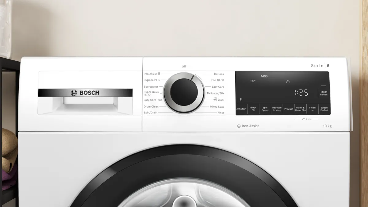 Bosch Series 6 Washing Machine Front Loader 10 kg 1400 rpm - White | WGG254Z1GB - Image 3