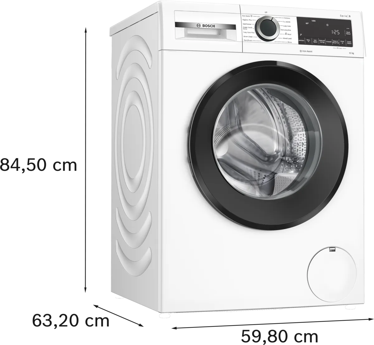 Bosch Series 6 Washing Machine Front Loader 10 kg 1400 rpm - White | WGG254Z1GB - Image 6