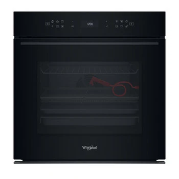 Whirlpool W7 Built-in Electric Pyrolytic Single Oven - Black | WOI78FPT1SBA