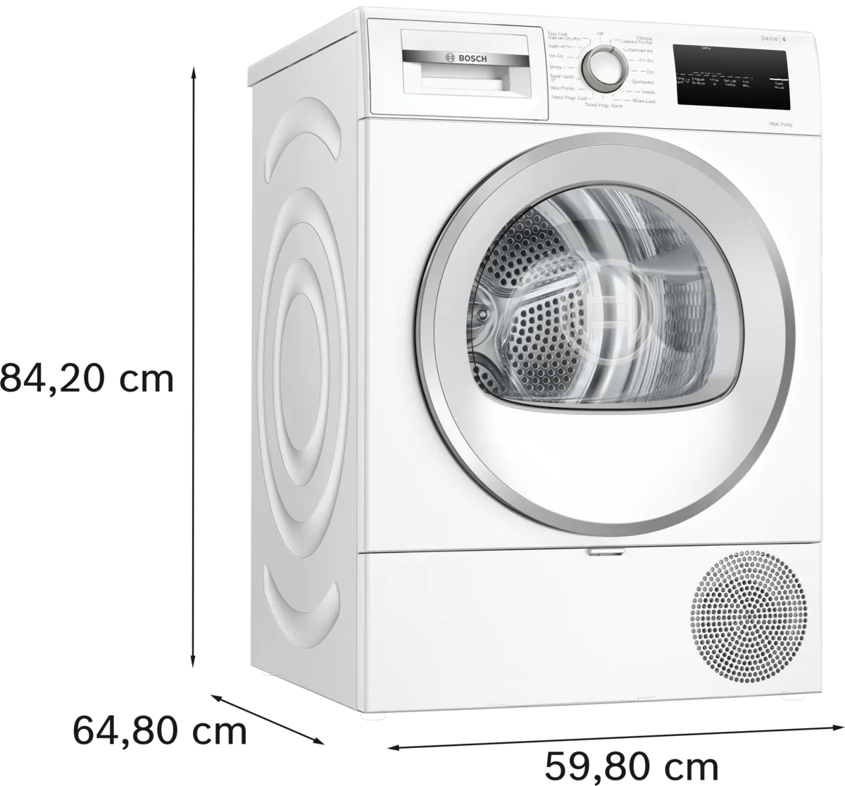 Bosch Series 4 Heat Pump Tumble Dryer 8 kg - White | WTH85224GB - Image 6