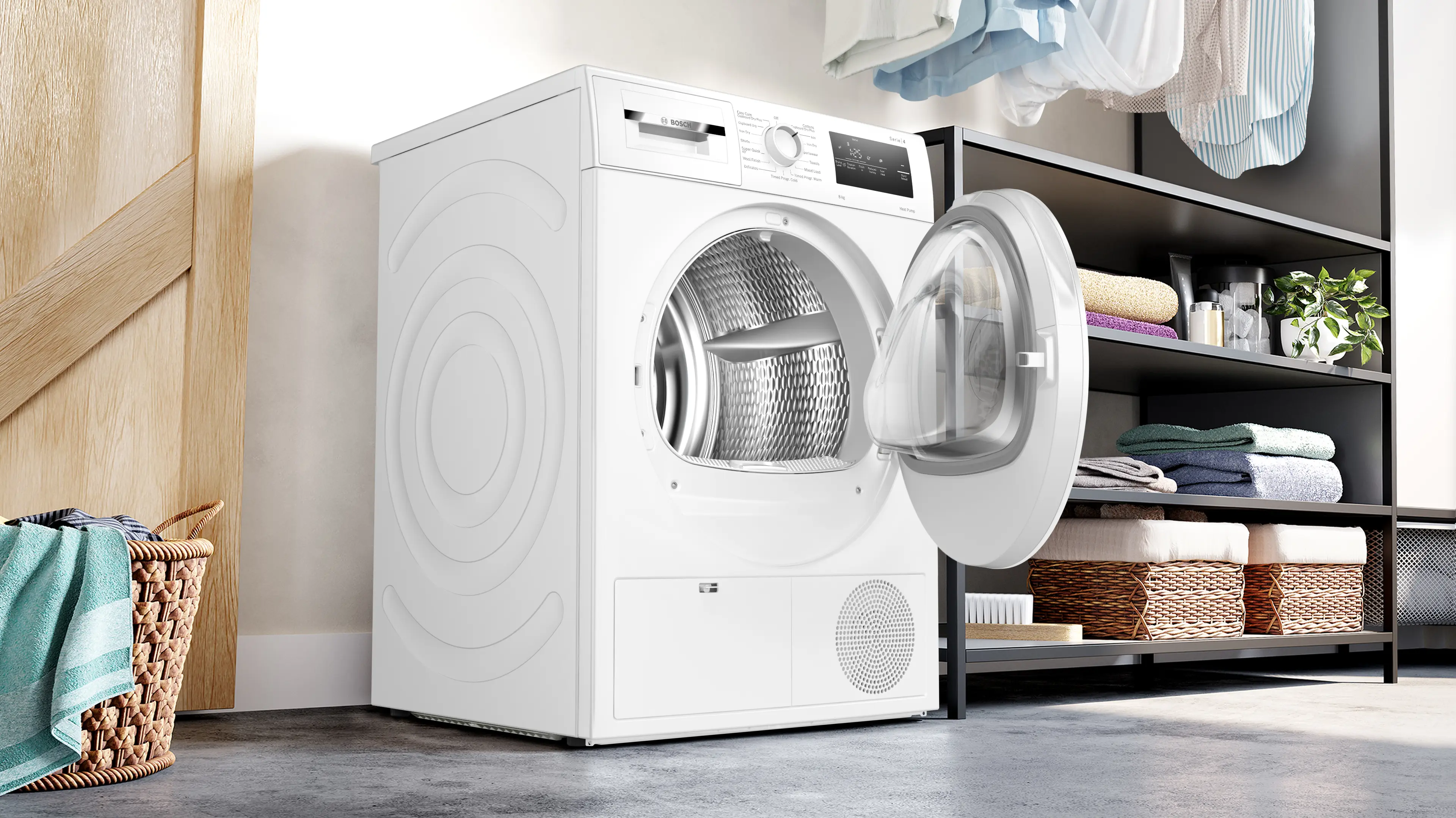 Bosch Series 4 8kg Heat Pump Dryer - White | WTH85225IE - Image 3